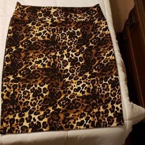Lularoe Cassie skirt- leopard!!